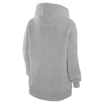 Golden State Warriors G-III 4Her by Carl Banks Women's Leopard Heart Graphic Fleece Pullover Hoodie - Heather Gray on sale