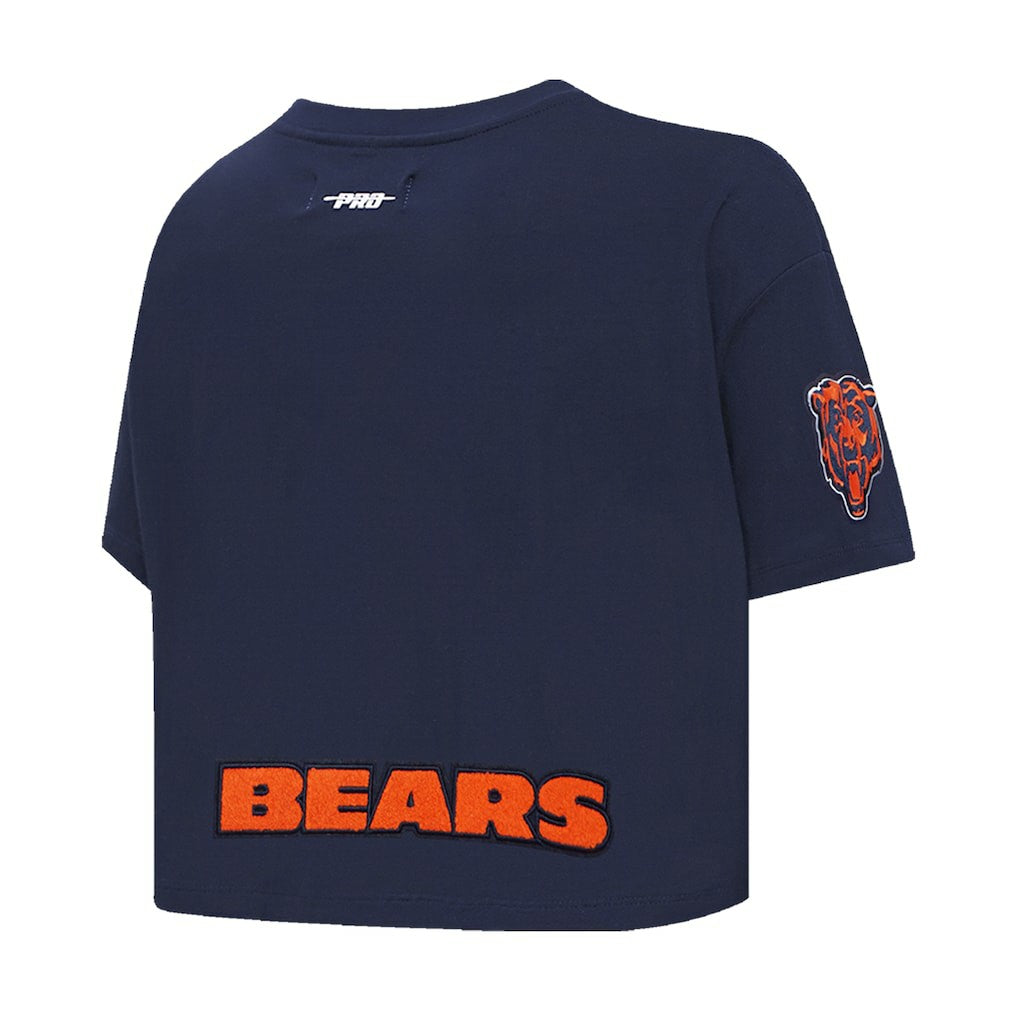 Caleb Williams Chicago Bears Pro Standard Women's Player Name & Number Cropped Boxy T-Shirt - Navy cheap