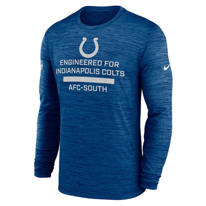 Indianapolis Colts Sideline Velocity Performance Long Sleeve T-Shirt - Royal | Nike outlet