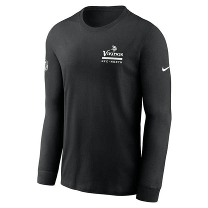 Minnesota Vikings Sideline Dri-FIT Long Sleeve T-Shirt - Black | Nike on sale