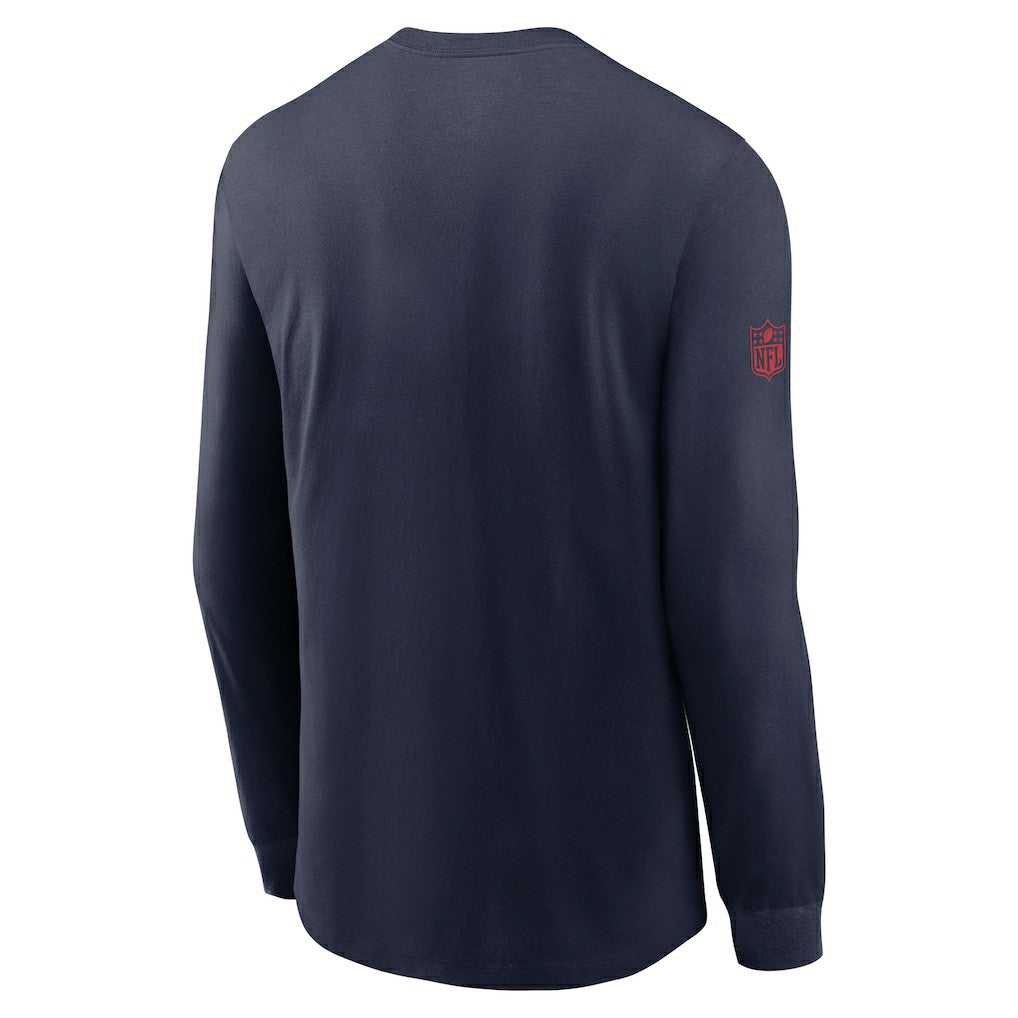 New England Patriots Sideline Dri-FIT Long Sleeve T-Shirt - Navy | Nike online