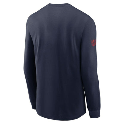 New England Patriots Sideline Dri-FIT Long Sleeve T-Shirt - Navy | Nike online