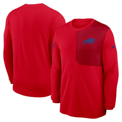 Buffalo Bills Sideline Coach UV Dri-FIT Long Sleeve Shirt - Red | Nike discount
