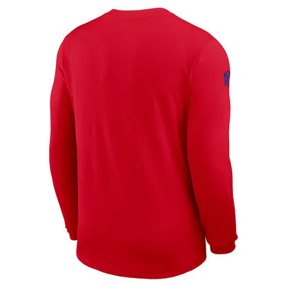 Buffalo Bills Sideline Coach UV Dri-FIT Long Sleeve Shirt - Red | Nike discount