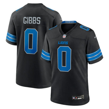 Jahmyr Gibbs Detroit Lions 2nd Alternate Game Player Jersey - Black | Nike on sale