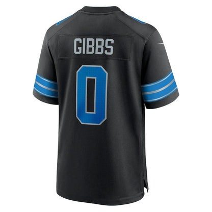 Jahmyr Gibbs Detroit Lions 2nd Alternate Game Player Jersey - Black | Nike on sale