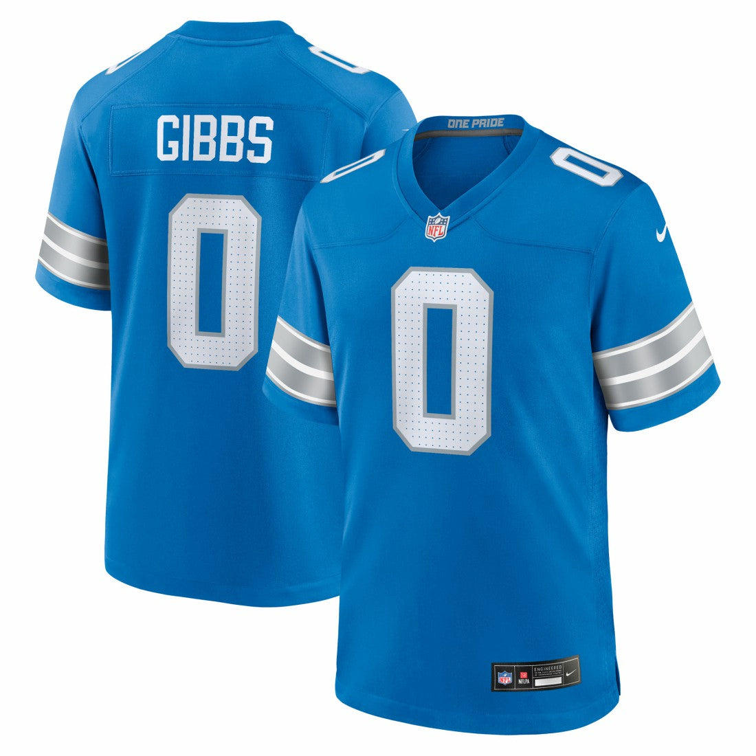 Jahmyr Gibbs Detroit Lions Game Player Jersey - Blue | Nike online