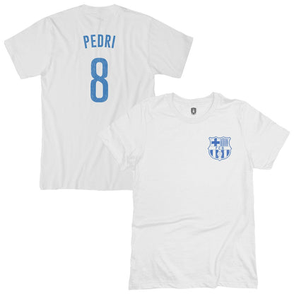 Pedri Barcelona 1863FC Player T-Shirt - White for sale