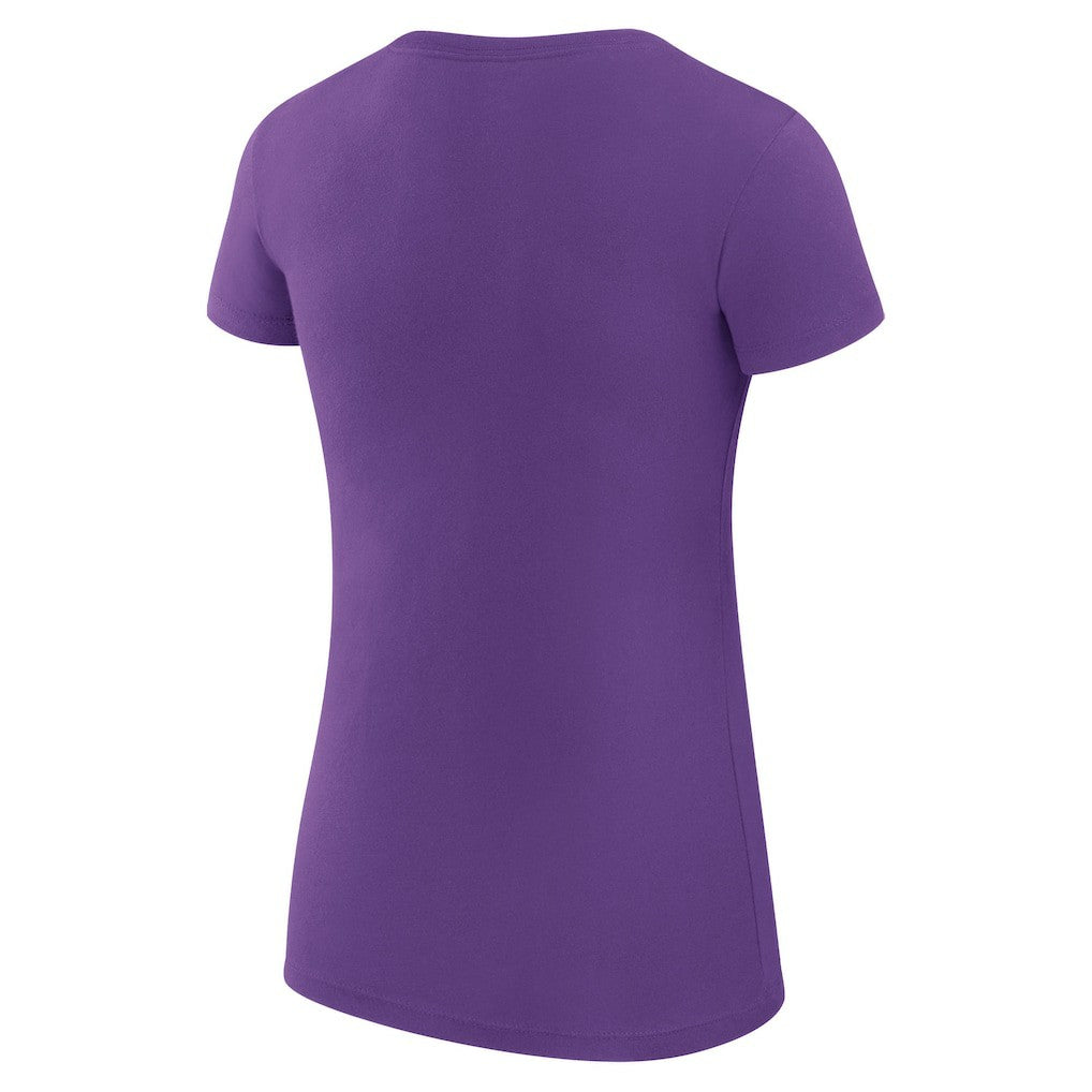 Minnesota Vikings G-III 4Her by Carl Banks Women's Super-Slim Fit Lightweight Collage Team T-Shirt - Purple cheap