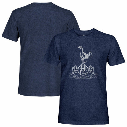 Tottenham Hotspur 1863FC Retro Mono Badge Vintage Tri-Blend T-Shirt - Navy on sale