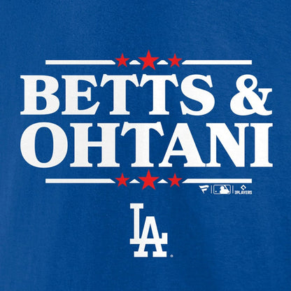 Mookie Betts & Shohei Ohtani Los Angeles Dodgers Election Player T-Shirt - Royal