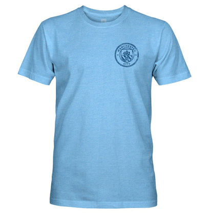 Manchester City 1863FC Mono Badge Retro Tri-Blend T-Shirt - Sky Blue sale