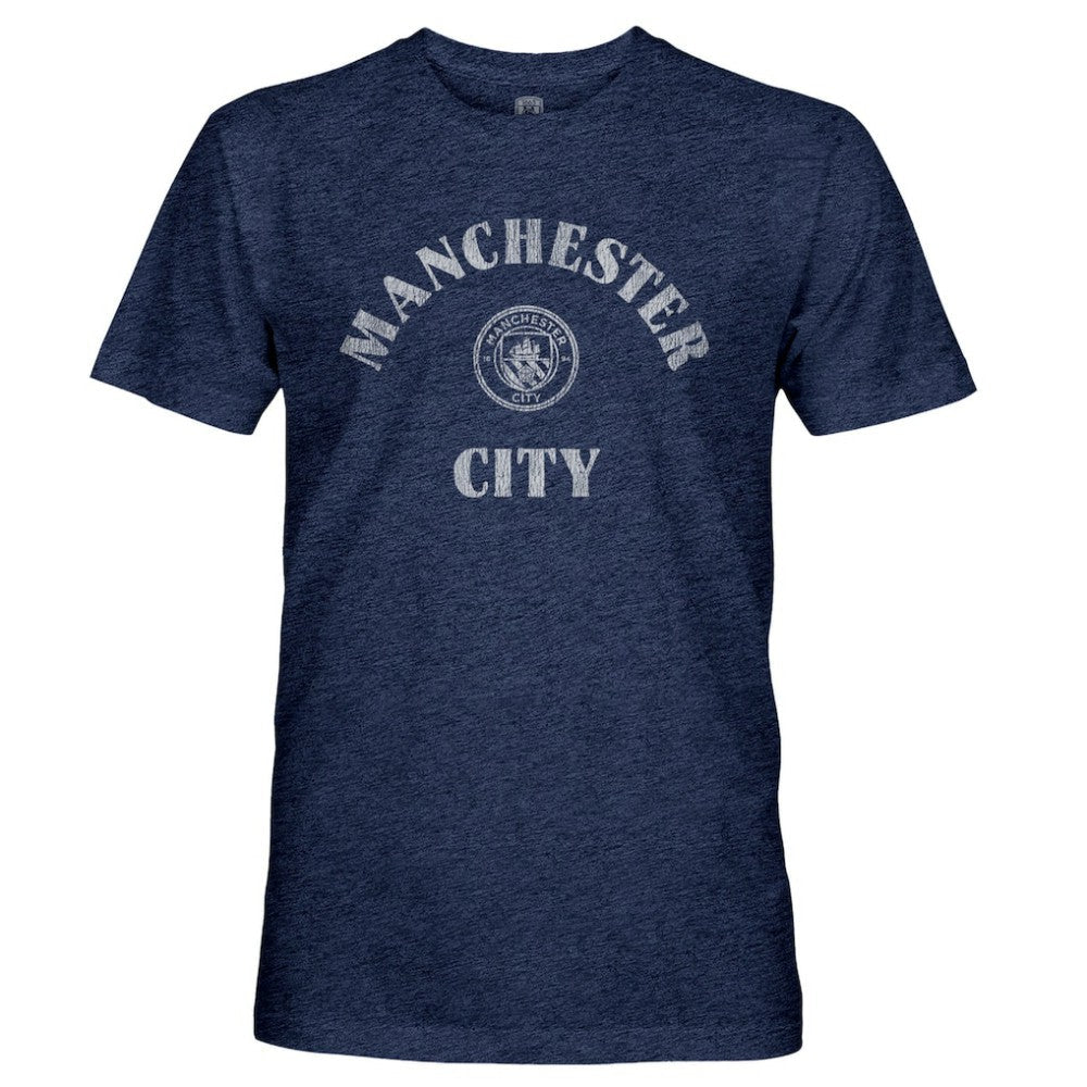 Manchester City 1863FC Team Arch Retro Tri-Blend T-Shirt - Navy discount