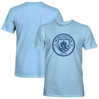 Manchester City 1863FC Mono Badge T-Shirt - Sky Blue for sale
