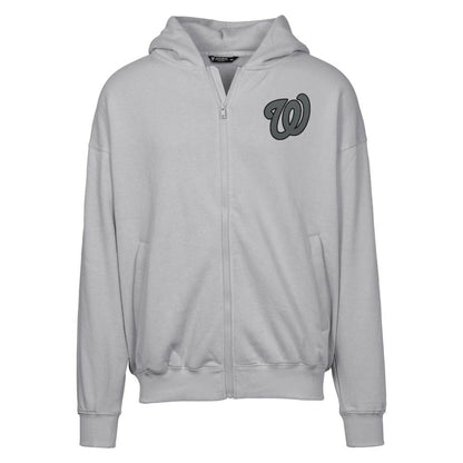 Washington Nationals Levelwear Uphill Abyssal Full-Zip Hoodie - Gray