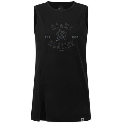 Miami Marlins Levelwear Women's Influx Abyssal Tank Top - Black