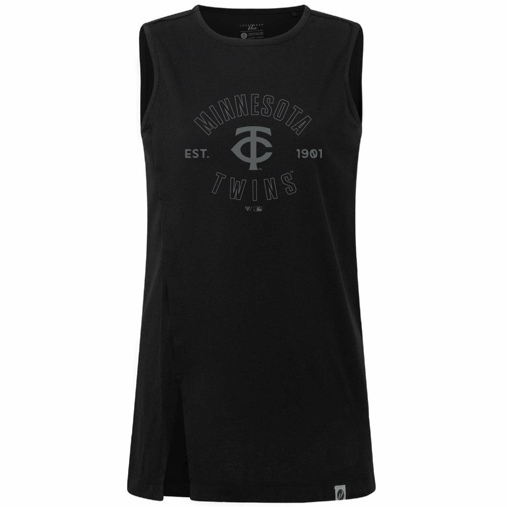 Minnesota Twins Levelwear Women's Influx Abyssal Tank Top - Black