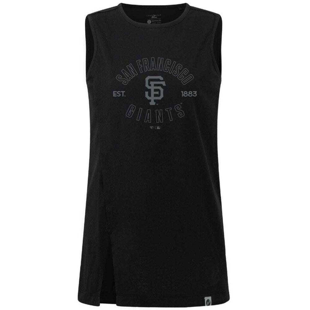 San Francisco Giants Levelwear Women's Influx Abyssal Tank Top - Black