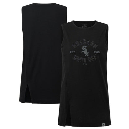 Chicago White Sox Levelwear Women's Influx Abyssal Tank Top - Black