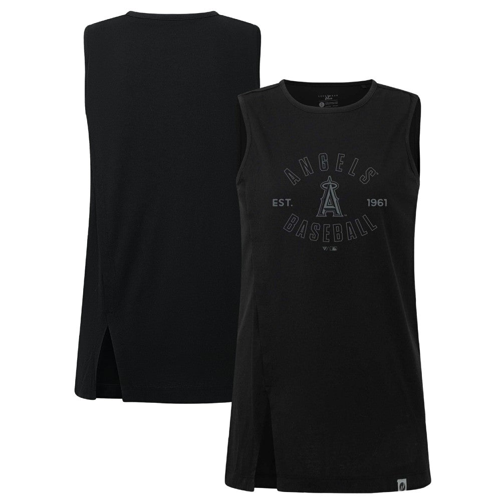 Los Angeles Angels Levelwear Women's Influx Abyssal Tank Top - Black