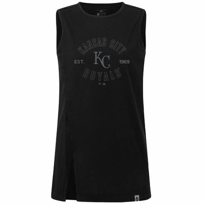 Kansas City Royals Levelwear Women's Influx Abyssal Tank Top - Black