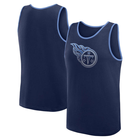 Tennessee Titans Logo Athletic Unmatched Success Tank Top - Navy sale