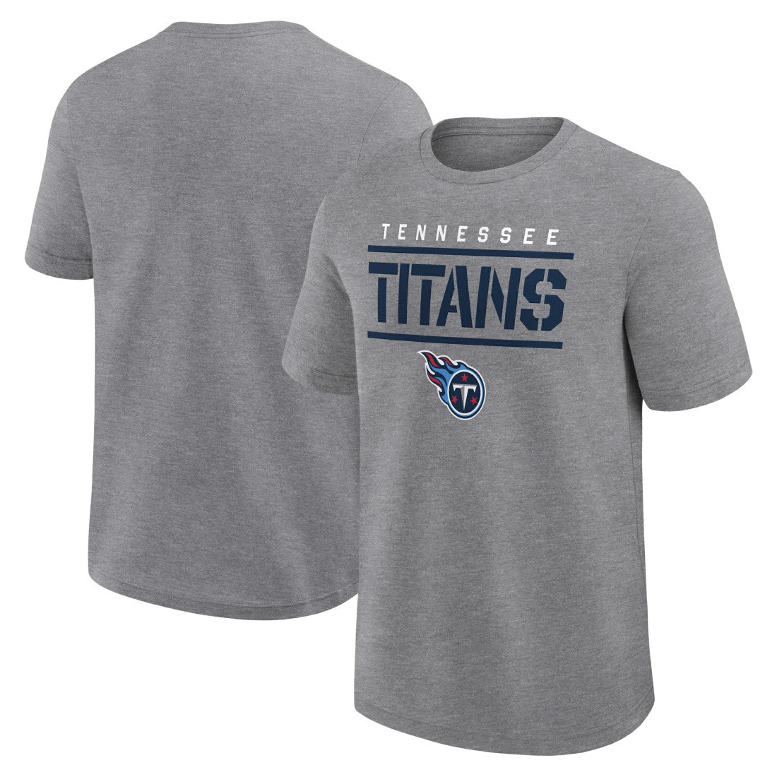 Tennessee Titans Logo Athletic Top Notch T-Shirt - Heather Gray on sale