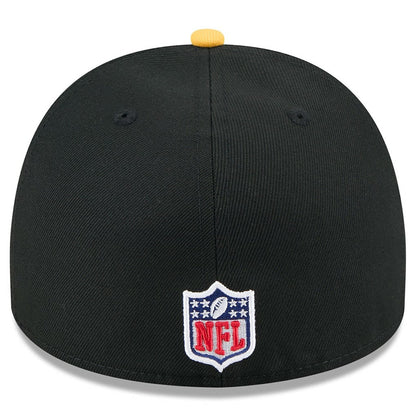 Pittsburgh Steelers New Era 2025 NFL Draft On Stage A-Frame 59FIFTY Fitted Hat - Black/Gold sale
