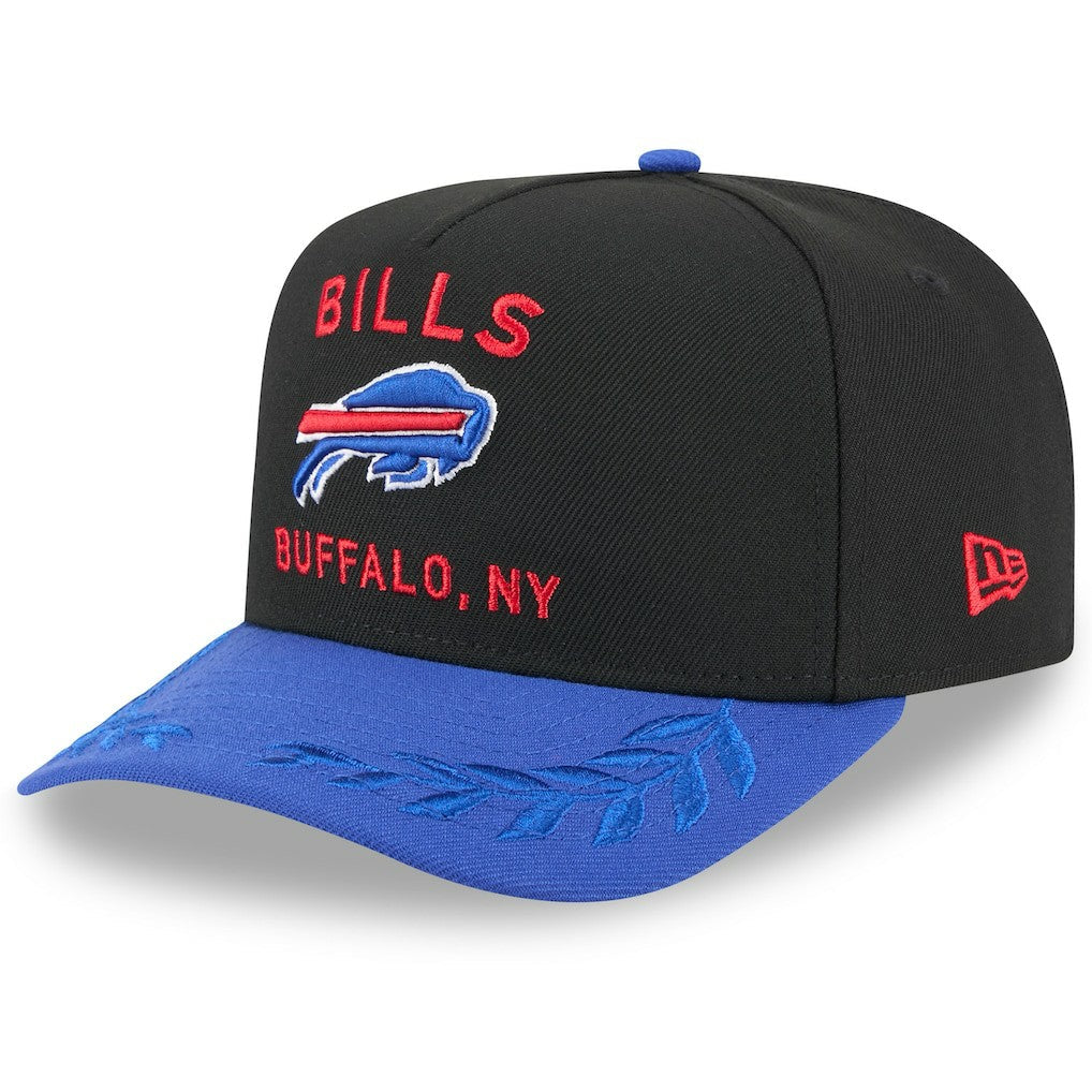 Buffalo Bills New Era 2025 NFL Draft A-Frame 9FIFTY Snapback Hat - Black/Royal online