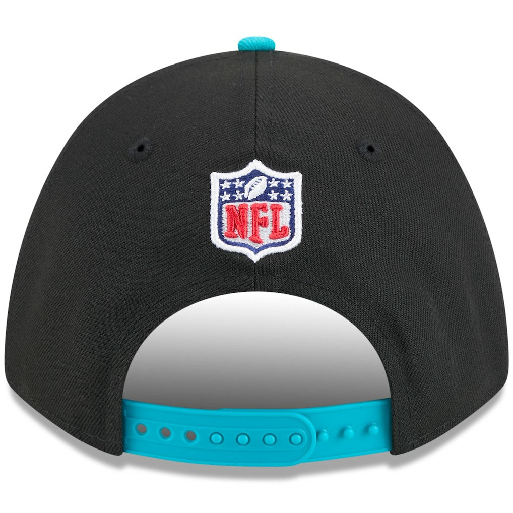 Miami Dolphins New Era 2025 NFL Draft 9FORTY A-Frame M-Crown Adjustable Hat - Black/Aqua online