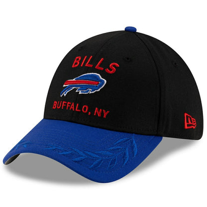 Buffalo Bills New Era 2025 NFL Draft 39THIRTY Flex Hat - Black/Royal on sale
