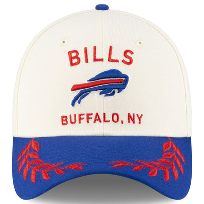 Buffalo Bills New Era 2025 NFL Draft 39THIRTY Flex Hat - Cream/Royal for sale