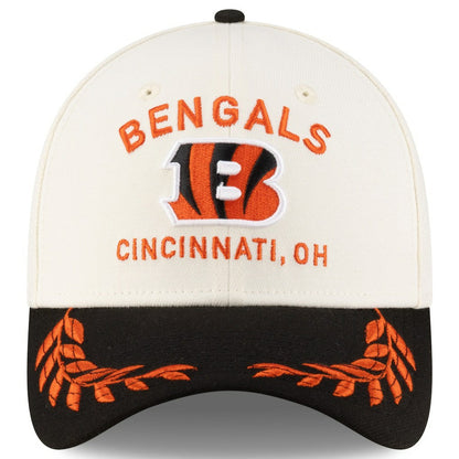 Cincinnati Bengals New Era 2025 NFL Draft 39THIRTY Flex Hat - Cream/Black discount