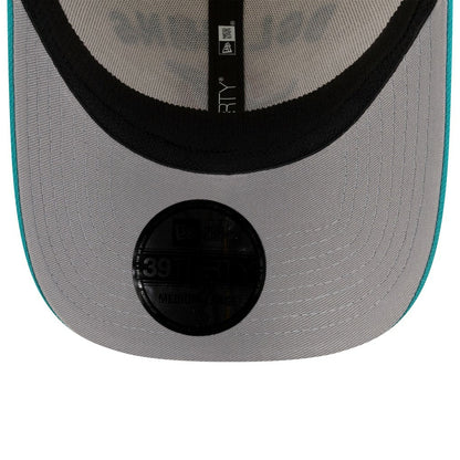 Miami Dolphins New Era 2025 NFL Draft 39THIRTY Flex Hat - Cream/Aqua discount