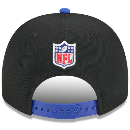 Buffalo Bills New Era Youth 2025 NFL Draft A-Frame 9FIFTY Snapback Hat - Black/Royal outlet