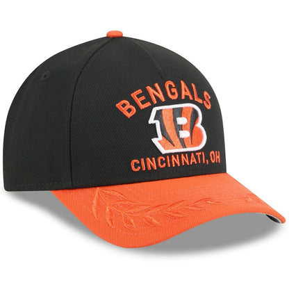 Cincinnati Bengals New Era Youth 2025 NFL Draft 9FORTY A-Frame M-Crown Adjustable Hat - Black/Orange online