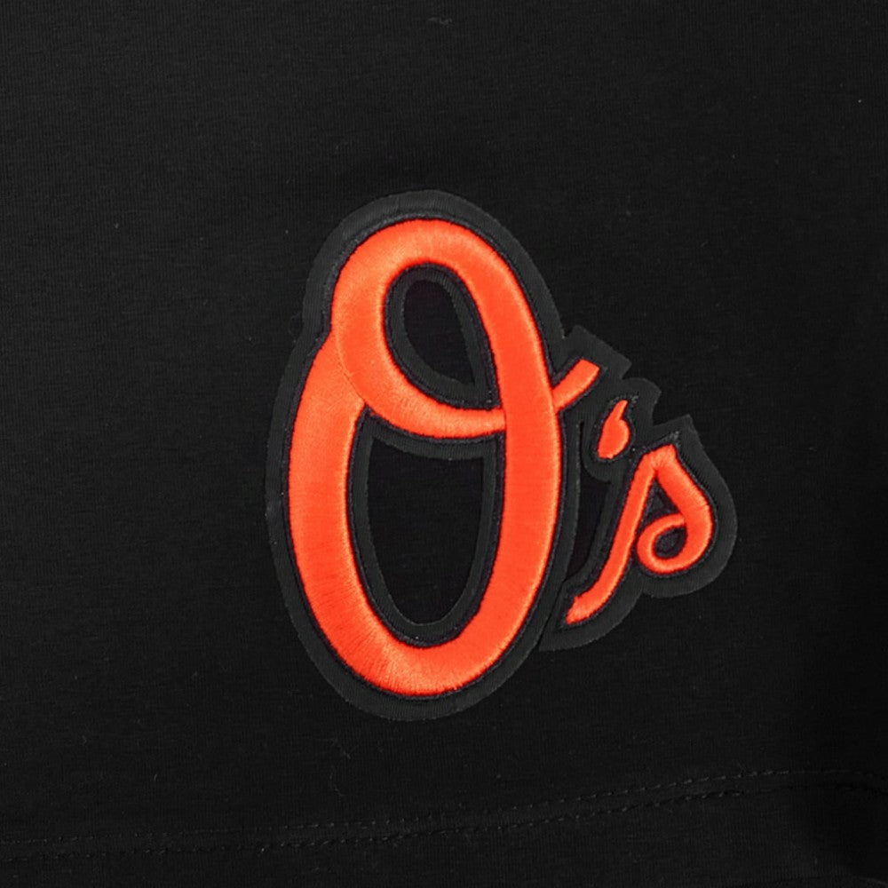 Baltimore Orioles Pro Standard Women's Game Day Classics Baby Doll Cropped T-Shirt - Black