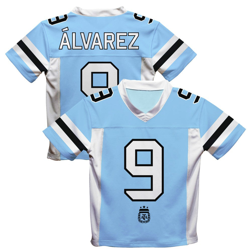 Julián Álvarez Argentina National Team Vive La Fete Football Jersey - Light Blue outlet