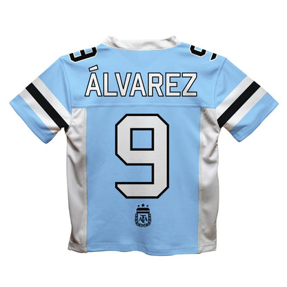 Julián Álvarez Argentina National Team Vive La Fete Football Jersey - Light Blue outlet