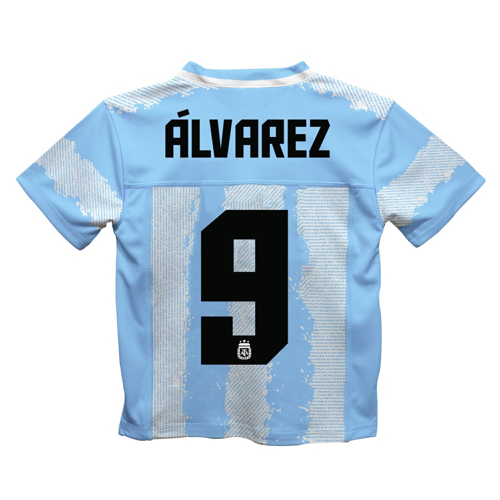 Julián Álvarez Argentina National Team Vive La Fete Football Jersey - Light Blue discount