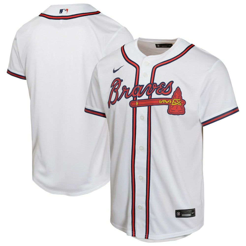 Atlanta Braves Youth Home Game Jersey - White | Nike