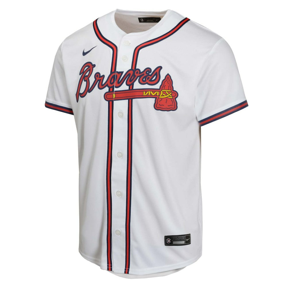Atlanta Braves Youth Home Game Jersey - White | Nike