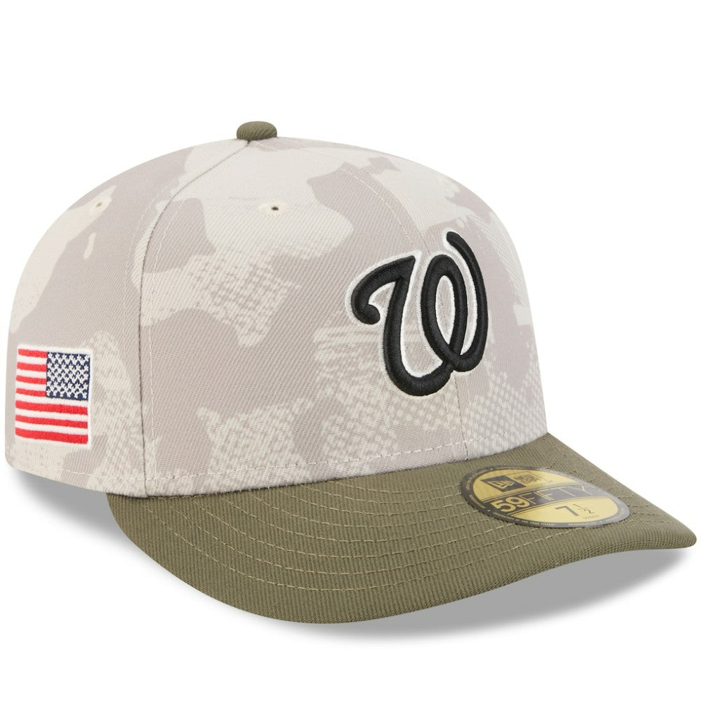 Washington Nationals 2025 Armed Forces Day 59FIFTY Fitted Hat - Light Beige/Olive | New Era