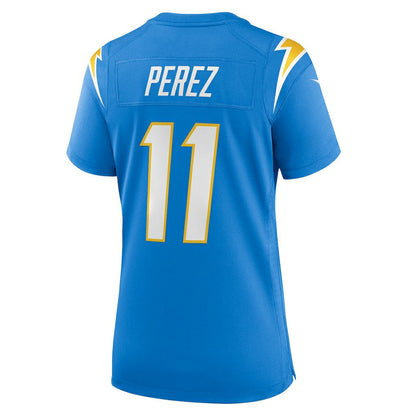 Luis Perez Los Angeles Chargers Women's Team Game Jersey - Powder Blue | Nike for sale