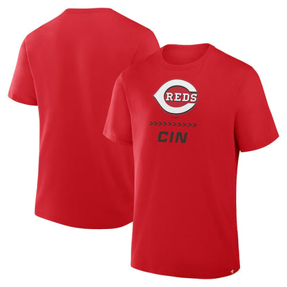 Cincinnati Reds Clubhouse Legacy Side Swipe T-Shirt - Red