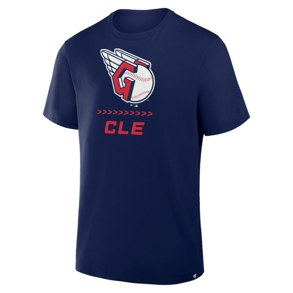 Cleveland Guardians Clubhouse Legacy Side Swipe T-Shirt - Navy