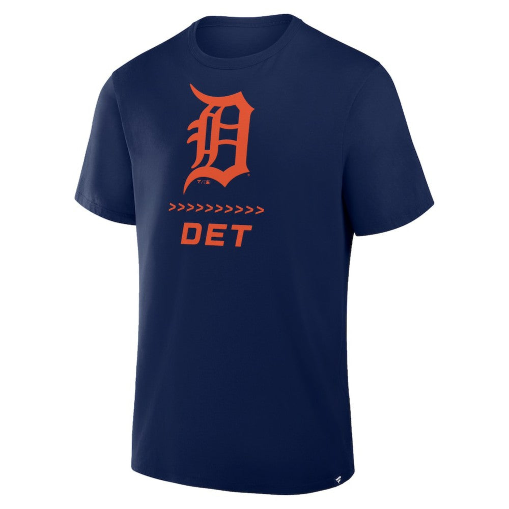 Detroit Tigers Clubhouse Legacy Side Swipe T-Shirt - Navy
