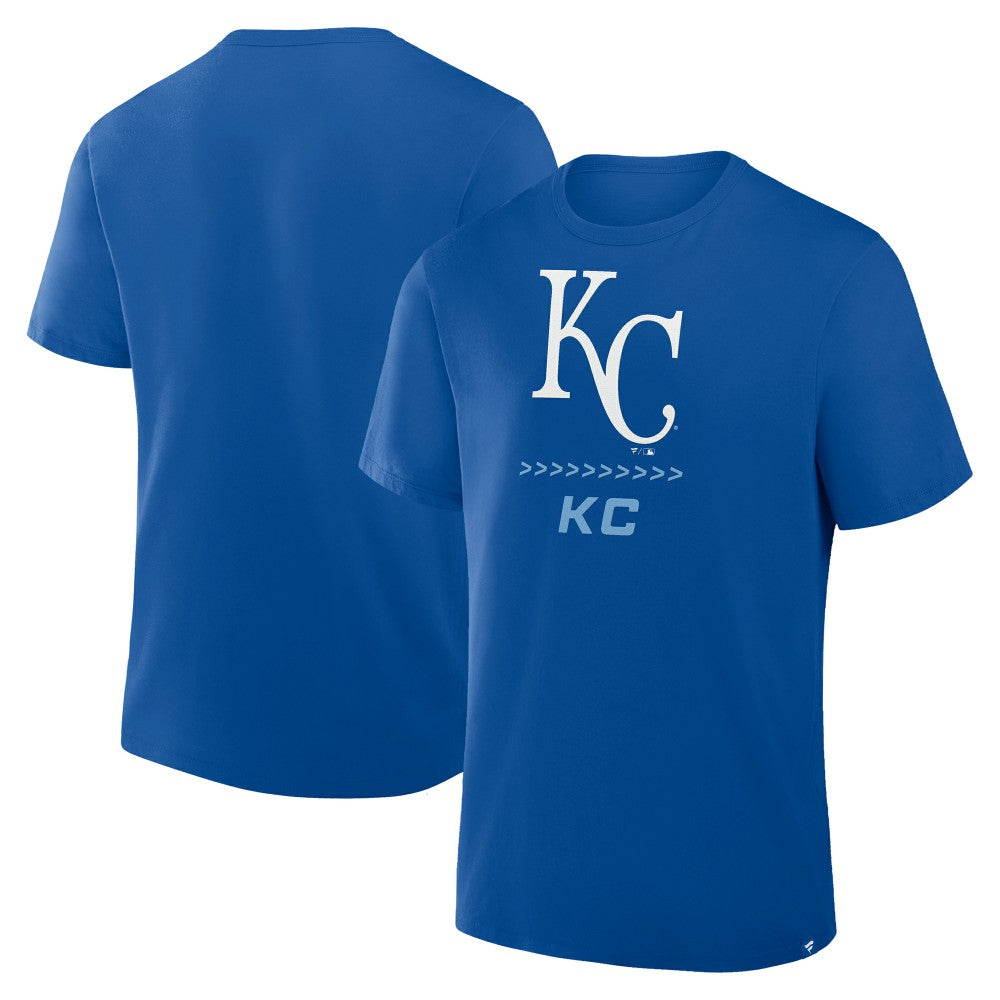 Kansas City Royals Clubhouse Legacy Side Swipe T-Shirt - Royal