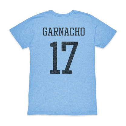 Alejandro Garnacho Argentina National Team 1863FC Player Vintage Tri-Blend T-Shirt - Light Blue shop