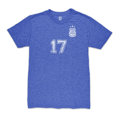 Alejandro Garnacho Argentina National Team 1863FC Player Vintage Tri-Blend T-Shirt - Blue online